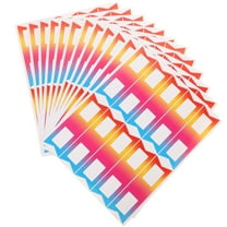 Zehuanyu  Rainbow Pencils Stick Label Self-adhesive Labels Tag Stickers Office