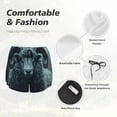 thumbnail image 6 of Lsque Moody Ram Portrait Printed Women's Running Shorts with Liner Pockets,Elastic Quick Dry Workout Athletic Gym Yoga Shorts,Womens High Waist Shorts-Small, 6 of 9