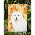 thumbnail image 3 of Fall Leaves Japanese Spitz Garden Flag, 3 of 3