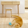 thumbnail image 4 of Balle Interactive Bleue pour Chat : Jouet Roulant Intelligent en ABS+Silicone pour Meuler les Dents, Résistant aux Morsures, Auto-Amusement et Soulagement du Stress - Inclut 1 Balle Jouet pour Chat et 1 Câble Type-C (Taille : 4.3*4.3cm), 4 of 6
