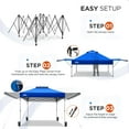 thumbnail image 6 of Eagle Peak 17x10 ft Sky Blue Instant Outdoor Canopies, Flame Resistant, 6 of 9