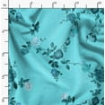 thumbnail image 5 of Soimoi Polyester Fleece Blue Fabric By the Yard - 56 Inch Wide - Florals, Leaves Print Fabric - Elegant & Beautiful Patterns for Fashion and Home Decor Printed Fabric, 5 of 6