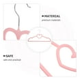 thumbnail image 2 of 10Pcs Pink Flocking Hangers For Space Saving Closet And Clothes Hanging, 2 of 8