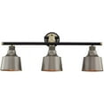 thumbnail image 2 of Vanity Art 3-Lights Wall Sconce Lighting Vintage Industrial Indoor and Outdoor Light Fixture Wall Mount Lamp Bath Sconce for Farmhouse, Bedroom, Bathroom Vanity, Living Room BA208-2BK-AB-DG, 2 of 3
