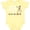 Banana Yellow, variant on It's Okay to be a Little Different Autism Awareness Boys or Girls Baby Bodysuit