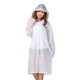 thumbnail image 1 of Monstrate Capa de lluvia Senderismo Camping Chubasquero Poncho Color sólido Mujeres Hombres Ropa impermeable Ciclismo multifuncional Actividades Paraguas de lluvia Blanco transparente, 1 of 5