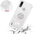 thumbnail image 5 of case for Motorola Moto E7 Power Case,Creativity Clear Quicksand Glitter Flowing Liquid Floating Soft TPU Case w/Stand Bling Diamond Sparkle Phone Cover for Motorola Moto E7 Power  Colorful, 5 of 14
