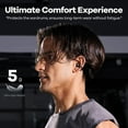 thumbnail image 3 of Wireless Earbuds Open Ear Clip On Headphones with LED Digital Display Charging Case Touch Control Bluetooth 5.4 Air Conduction Sport Earphones for Running Fitness, Medium Purple, 3 of 14