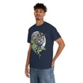 thumbnail image 4 of Dabbing Skeleton Jack-o'-lantern T-Rex Dinosaur T-Shirt, 4 of 6
