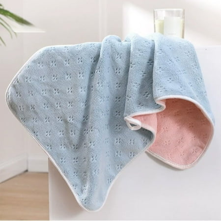 KTFgvq Double Sided Velvet Bath Towel Soft Plush Texture Quick Drying Highly Absorbent for Bath and Shower Use Blue KTFgvq Double Sided Velvet Bath Towel Soft Plush Texture Quick Drying Highly Absorbent for Bath and Shower Use Blue