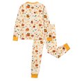 thumbnail image 4 of WOYY Girls Pajamas Halloween Allover Print Long Sleeve Top Pants Sleepwear Set, Sizes 2-10, 4 of 4