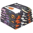 thumbnail image 4 of SKYSONIC Halloween Night with Cute Animals Kitchen Dish Towel Set,Drying Kitchen Towels Tea Towels Gift Set for Drying Cleaning Cooking Baking 6Pcs, 4 of 7