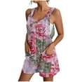 thumbnail image 1 of Birdeem Combinaison de Shorts pour Femmes Combinaison Décontractée à Bretelles avec Poches, 1 of 1
