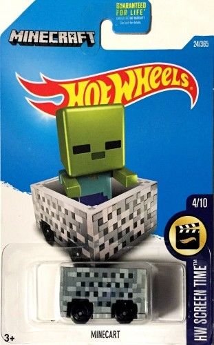 hot wheels minecart