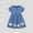 Blue, variant on Toddler Girls Dresses, New Style Cute Printed Short Sleeve Round Neck Princess Dress for Child Girls Blue Size 3 T