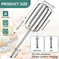 thumbnail image 2 of 2Pcs Hand Mixer Beaters Blenders Attachment Hand Mixer Replacement Beaters for Hand Mixers Electric Mixer Replace Parts, 2 of 8