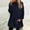 Dark Blue, variant on AOOCHASLIY Christmas Tops Women's Round- Neck Plush Fall and Winter Loose Solid Pocket Warm Long Sleeve Blouse Tops