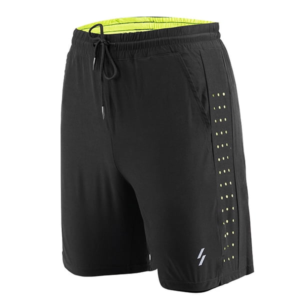 Hombres Pantalones cortos para correr Secado rápido Transpirable Ejercicio de entrenamiento activo P Abanopi Bermudas