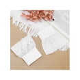 thumbnail image 5 of INSPIRE CHIC Women's Lace Fingerless Gloves Wrist Length Wedding Elegant White Ruffled Floral Gloves for Bridal Party Gloves White-1(With elasticity), 5 of 6