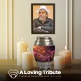 thumbnail image 4 of Yatskia Purple Petunia Urn for Ashes for Women, Memorial Keepsake Urns for Human Ashes Adult Man, Large Burial Urns for Adult Ash, (Monar 10 Inch and 3 Inch), 4 of 8