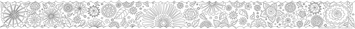 Barker Creek Double-Sided Border 2-Pack, Color Me! in My Garden, Decorate Galore with 70' of Border, Coordinating Designs Printed On Both Sides for Twice the Value, 3" x 70' (3659)