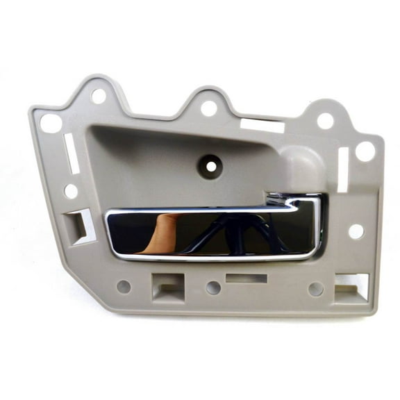 PT Auto Warehouse CH-2815ME-FR - Inner Interior Inside Door Handle, Beige/Tan Housing with Chrome Lever - Passenger Side Front Fits select: 2005-2010 JEEP GRAND CHEROKEE