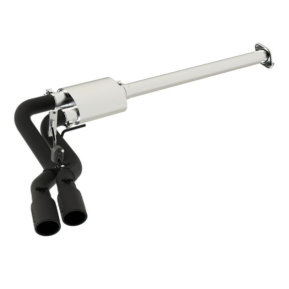 MBRP 15-16 Ford F-150 2.7L/3.5L/5.0L 3in Cat Back Single Side Pre-Axle Dual Exit Black Coated