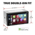 thumbnail image 2 of BOSS Audio Systems Elite Series BE62CP Car Audio Stereo System, Apple CarPlay - 6.2 Inch Double Din, Touchscreen, Bluetooth Audio and Calling Head Unit, AM/FM Radio Receiver, No CD Player, USB, SD, 2 of 2