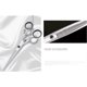 thumbnail image 4 of Juego de tijeras profesionales para cortar el cabello, 2 piezas, acero inoxidable 440C, tijeras de barbero y tijeras de entresacar, 15 cm, color plata., 4 of 5