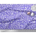 thumbnail image 2 of Soimoi Purple polyester Crepe Fabric Cow Animal Skin Fabric Prints By Yard 52 Inch Wide, 2 of 3