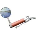 thumbnail image 1 of CNKOO Vintage Bike Mirror Metal bicycle mirror for handlebars Rearview Mirror Cruiser Bike Mirror Electric Bike mirror Side Mirror Galvanized Steel Frame for The Retro Bike Parts, 1 of 6