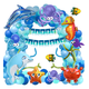 thumbnail image 1 of Océano Decoracion Globos De Cumpleaños Kit Xtellar azul, 1 of 4