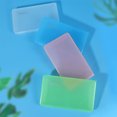 thumbnail image 1 of Portable Face Cover Storage Case Reusable Dust-proof Plastic Mouth Covering Organizer Transparent Printed White, 1 of 8