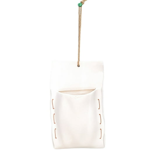 OFFIGAM Indoor Hanging Ceramic Flower Pot for Wall Mounting, Decorative Planter for Home, Garden, Balcony, and Stylish