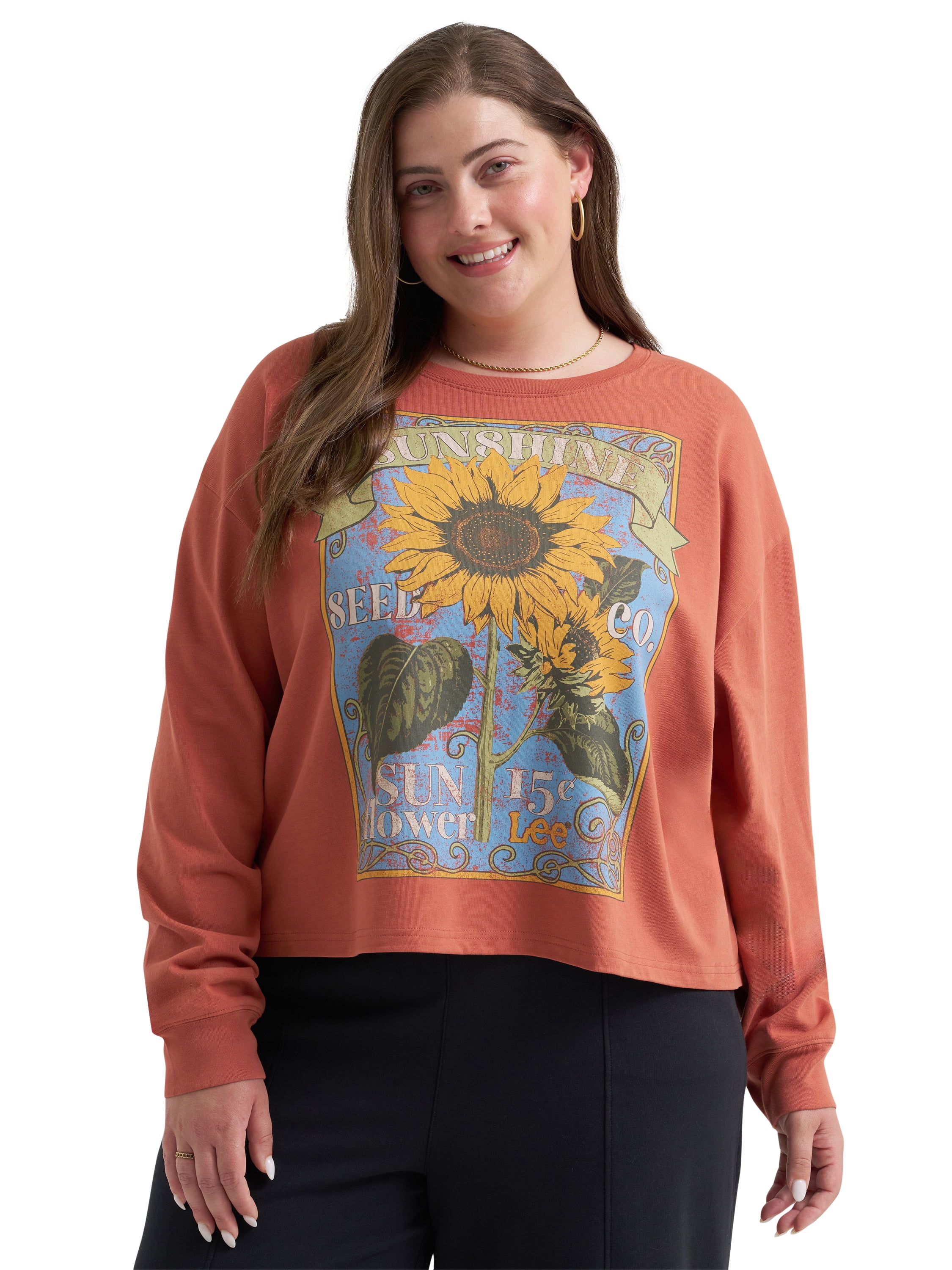 Lee® Women's Plus Relaxed Crew Sweatshirt, Sizes 0X-4X