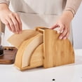 thumbnail image 5 of Coffee Filter Holder Fan Shape Coffee Paper Storage Rack Coffee Filter Paper Container Wooden Stand Organizer, 5 of 5