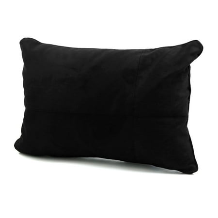 Black Cotton Square Car Lumbar Cushion Waist Rest Support  Back