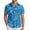 bleu, variante sur Chemise à Manches Courtes Imprimée 3D pour Hommes, Chemise de Carnaval Numérique à Boutons, Chemise de Pyjama à Fermeture Éclair, Chemise de Travail à Carreaux