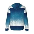 thumbnail image 3 of Balery Christmas Snowflakes Men's Women's UPF 50+ Sun Protection Lightweight Hoodie Performance Long Sleeve Shirt for Fishing Running-Large, 3 of 9