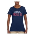 thumbnail image 3 of Normal Isnâ€™t Coming Back Jesus Is Inspirational/Christian Womens Graphic T-Shirt, Navy, 3X-Large, 3 of 5