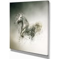 thumbnail image 2 of Smart White Horse Running - Animal Canvas Wall Art, 2 of 3