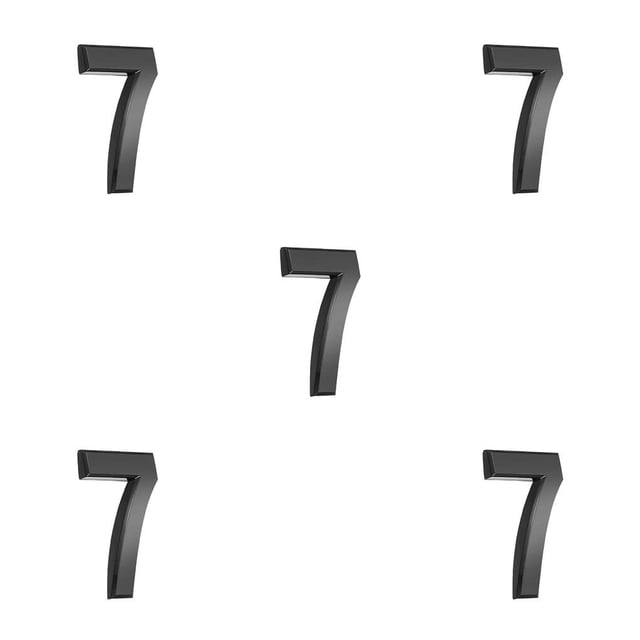 jesticaly House Numbers ple Numerical Marks Accessories Exquisite Number Signs Parts Number Sign DIY Accessory for Apartment Hotel Number 7 5Set