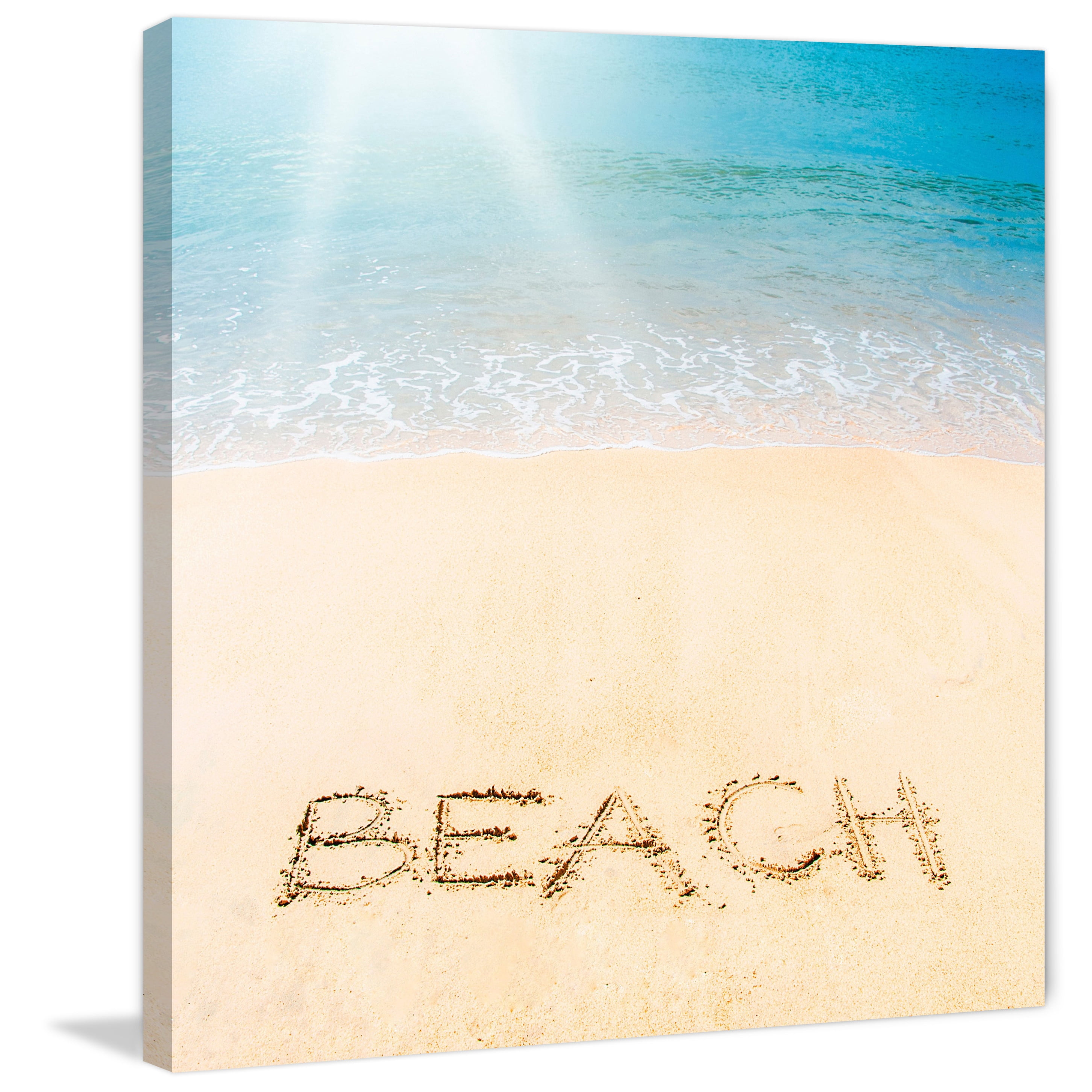 Marmont Hill "Sandy Beach" Painting Print on Wrapped Canvas