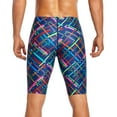 thumbnail image 2 of Adoretex Boy's/Men's Printed Cross Puzzle Swim Jammer (MJ017) - Navy Combo - 38, 2 of 4