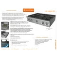 thumbnail image 4 of Hestan Kic36 Kic Series 36" Wide 5 Burner Induction Cooktop - Silver, 4 of 4