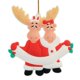 thumbnail image 1 of Recuerdos navideños personalizados de la decoración del árbol de navidad del trineo de la familia de los alces Wmkox8yii gf6238, 1 of 1