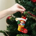 thumbnail image 4 of Felt Applique Stocking Making Kit, Toy Train Santa, Perfect for DIY Arts and Crafts, 4 of 5