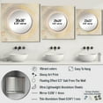thumbnail image 4 of Designart "Universal Flourishing Pastel Accordance III" Abstract Spirals Square Mirror For Wall Decor - Large Beige Square Mirror Printed Wall Decor - Transitional Square Living Room Mirror, 4 of 5