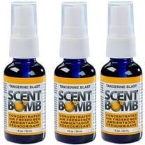 Scent Bomb Air Freshener Spray, 100 % Oil Based Concentrated Air Freshener, Air Freshener Spray for Car, Room, Bathroom and Odor Eliminator, Tangerine Blast, 3 Pack