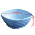 thumbnail image 2 of Household Anti Drop Square Rice Soup Bowl Blue, 2 of 5